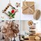 Pandahall 5 Rolls Natural Burlap Fabric Ribbon 1/4 inches Tan Jute Linen Ribbon Rolls for Party Decoration, DIY Crafts Gift Wrapping Bows Making